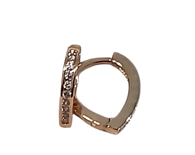 Small heart shape huggies