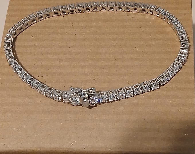 Sterling Silver CZ Tennis Bracelet