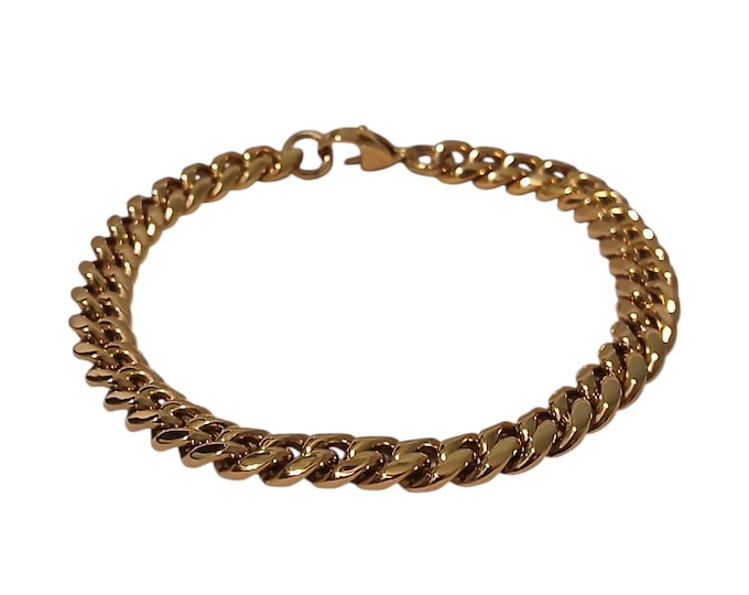 Chunky curb link bracelet