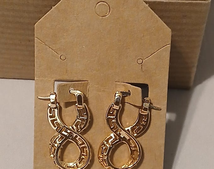 Infinity Hoop Earrings - Figure 8 Design