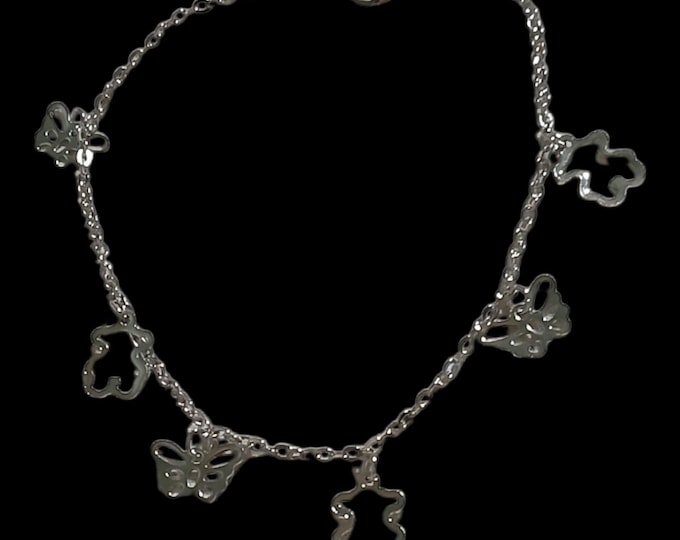 Charm anklet stainless steel