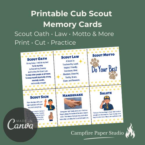 Cub Card Cub Scout Promise Card
