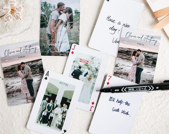 Wedding Guest Book, Wedding Playing Cards, Custom Playing Cards, Custom Couple&#39;s Playing Cards, Wedding Favor, Custom Gift, Gifts for Wife