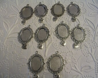 10 Cabochon Settings Jewelry Supplies