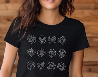 Astrologische Zeichen - Tailliertes T-Shirt