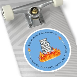 Sticker boekenliefhebber, sticker eerste wijziging activist, geschenk demonstrant, censuurweerstand, vrije meningsuiting, verboden boeken stickers binnen/buiten