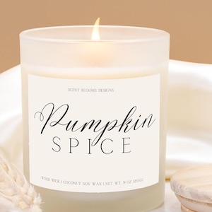 Pumpkin Spice Scented 110 oz Candle Cozy Fall Scented Candles for Fall Gifts Hostess Gift For Thanksgiving Coconut Soy Candles Wood Wick