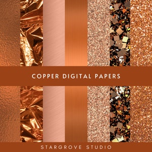 Texture e sfondi in rame (download) / carte digitali