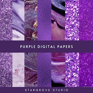 REDUCED PRICE! Purple textures and backgrounds (download) | digital papers