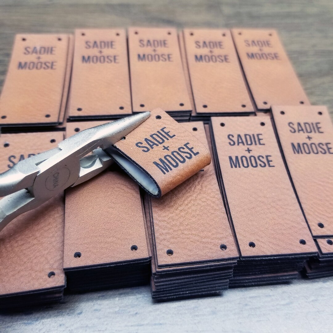 Leatherette Sticker 50 Custom Leatherette Labels With Your Engraving, Graphics or Logos - Etsy