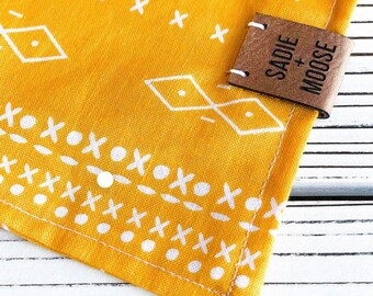 100 Custom Leatherette Labels with your engraving, graphics or logos
