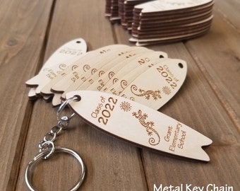 Personalized Mini Surfboards - Laser Cut Engraved Wood (Set of 100)