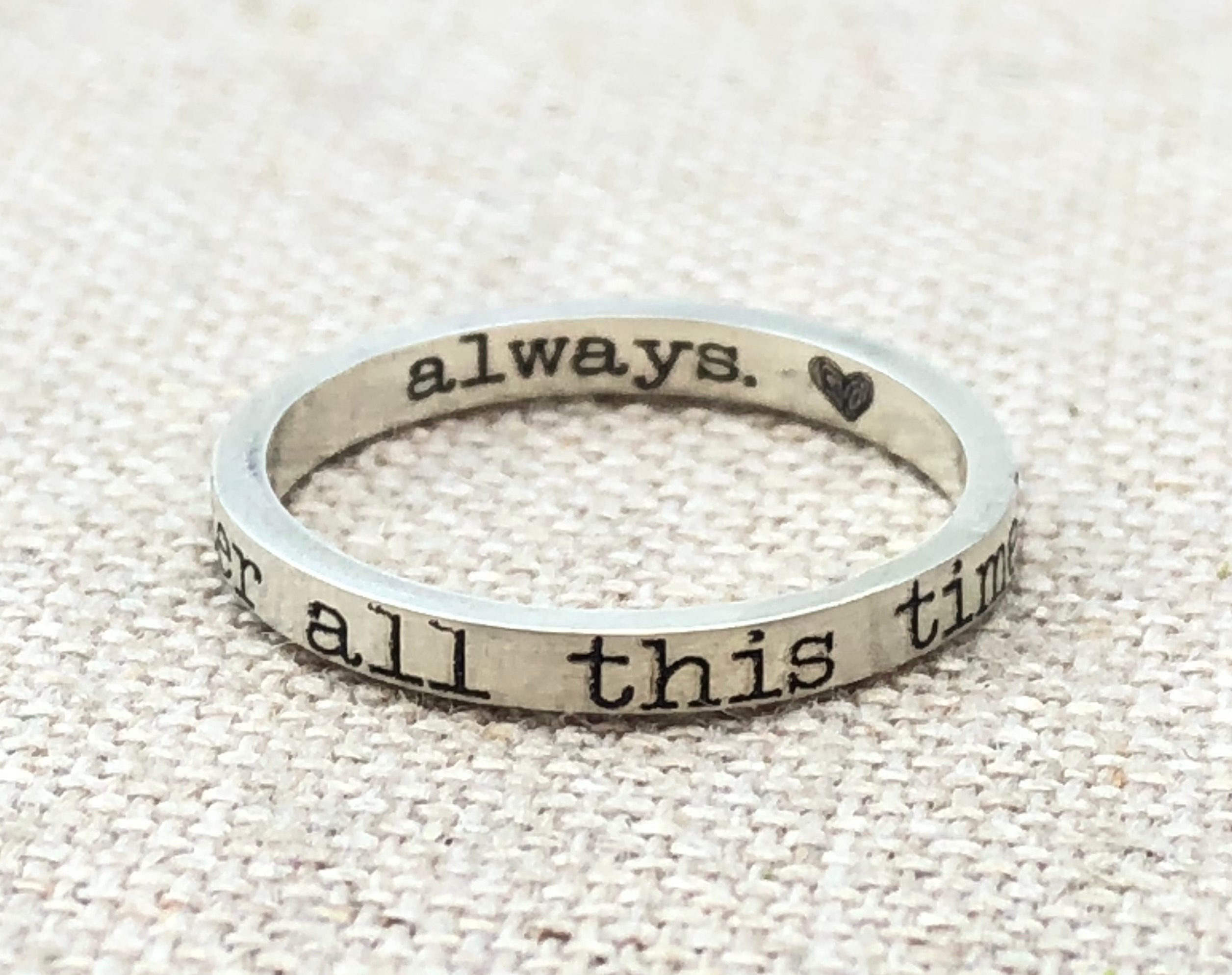 Ring After all this time Ring Always Ring Harry Potter Etsy