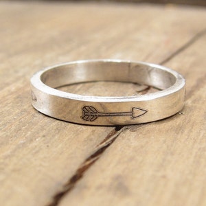 Silver Arrow Ring -  Sterling Silver Jewelry