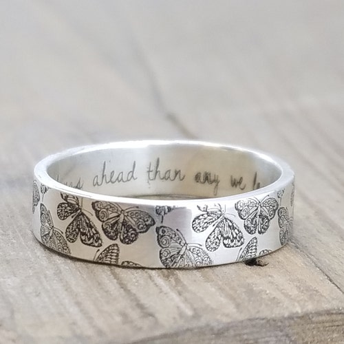 Personalized Silver Ring Graduation Gift Gifts Wedding - Etsy