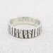 Personalized Silver Ring - Wedding Band - Forest Jewelry - Engraved Ring - Birch Tree Ring - Stocking Stuffer - Gift - Gift for Her