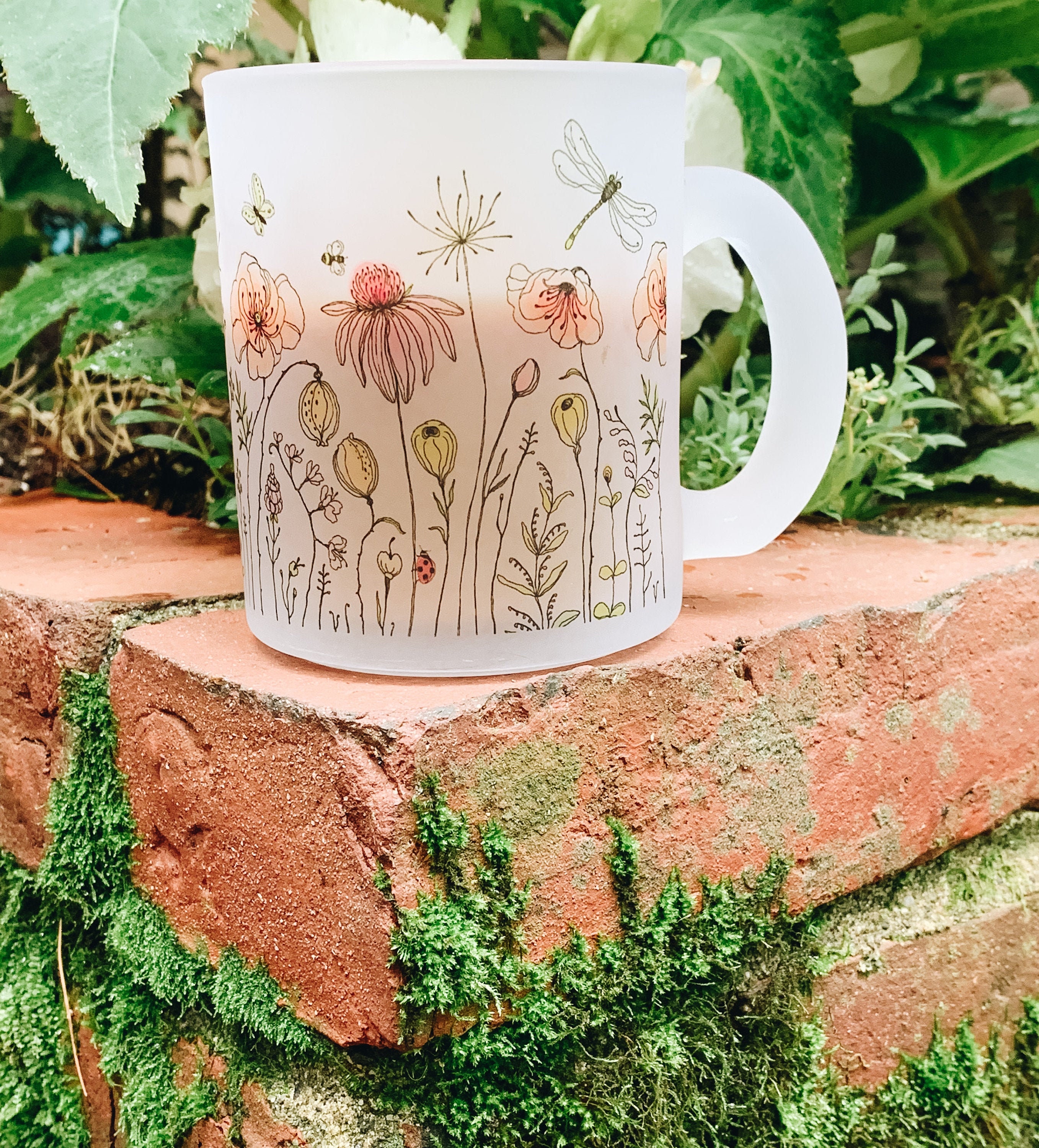 Floral Mug - Flower Mug - Housewares - Drinkware - Colorful Mug - Cle…