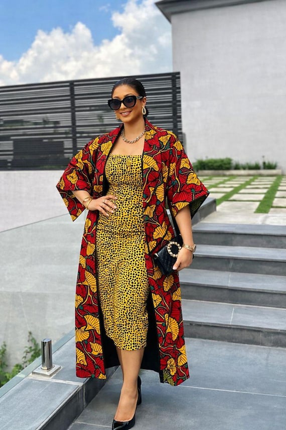 chinese dress ladies Maya - Tie Dye Kaftan Kimono (Plus size) - Plus size Kimono Robe
