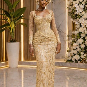 chinese dress ladies Grace Loves Lace Anya Eco Gold