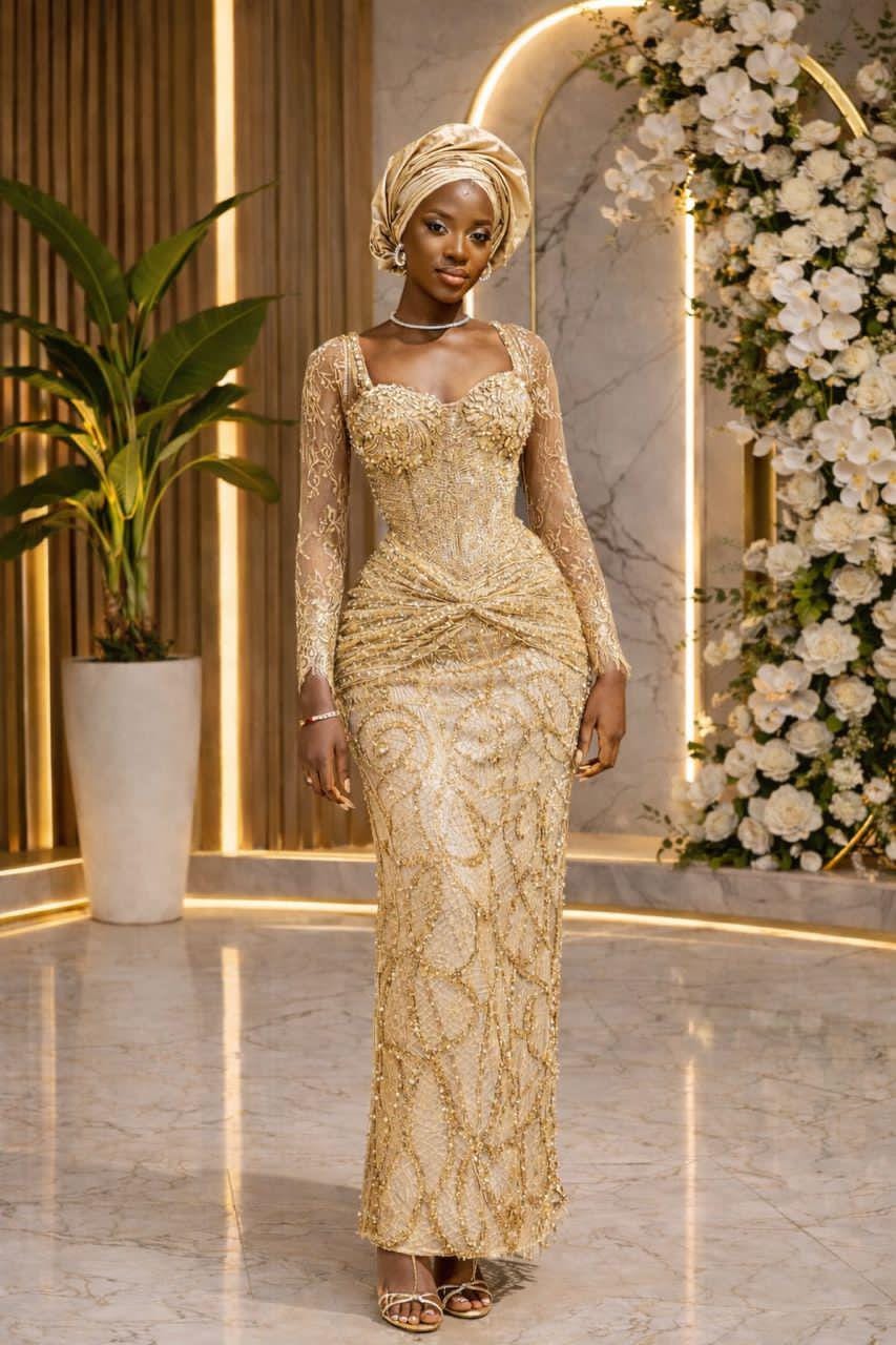 brown dress with gold detail Ever-Pretty Ruched V-Neck Maxi Dress with Front Drawstring for Summer Wedding Guests & Formal Nights Occasion Dress