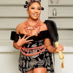 Mini Isiagu Dress: Igbo Bridal Attire for African Weddings