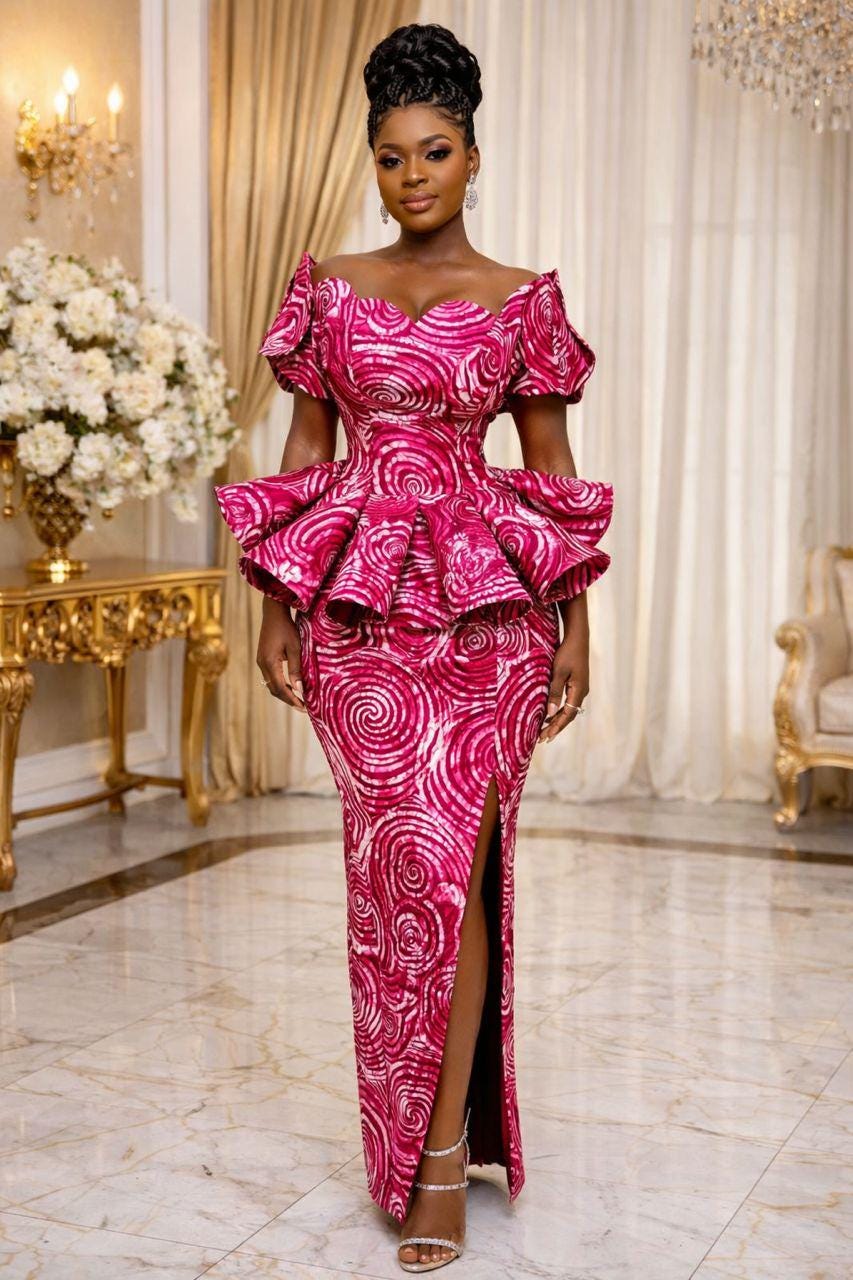 pink ankara dress styles 2023's Hottest Ankara Gown Styles: 40 Trending Looks You Can't Miss!