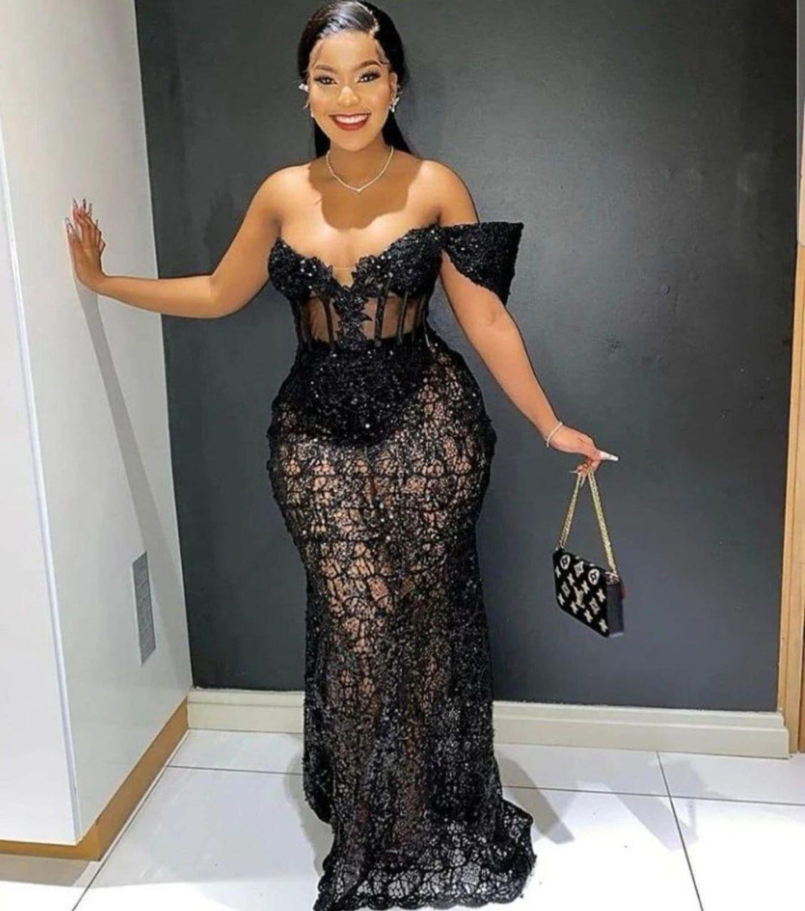 navy corset dress Lorel Beaded Lace Gown Color:Black with Light Long Sleeve Dreses Square SVGs for Free