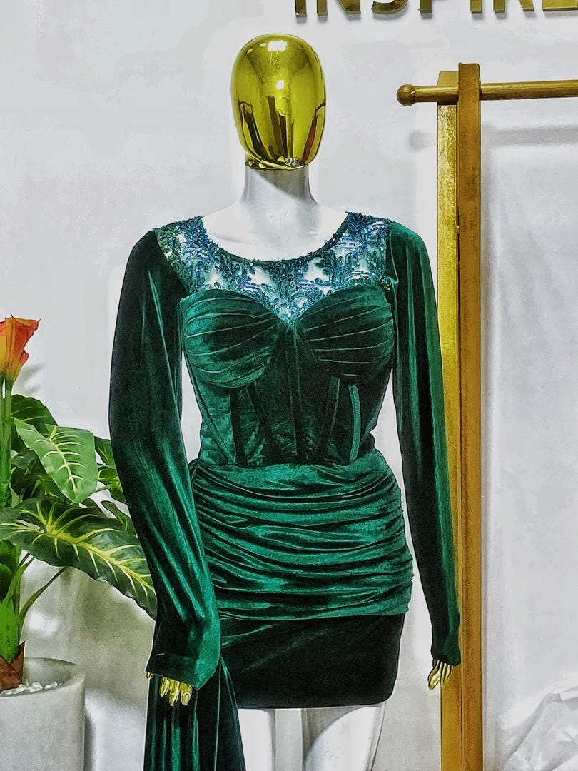green emerald velvet dress Nursing Collection: Easy to Love Emerald Velvet Mini Dress, Small - The Mint Julep Boutique