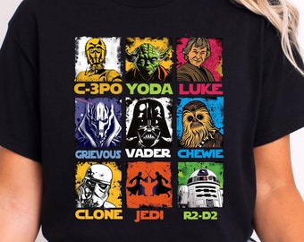 Disney Star Wars Ready To Press, Star Wars Group Dtf Transfer, Star Wars Characters DTF, Star Wars Land Heat Transfers, Disneyland Trip DTF