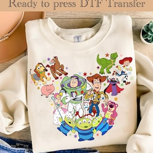 Toy Story Mickey Head Ready To Press, Disney DTF Transfer, Mickey Mouse Heat Transfer, Woody dtf,buzz lightyear DTF, Disneyland Family Trip