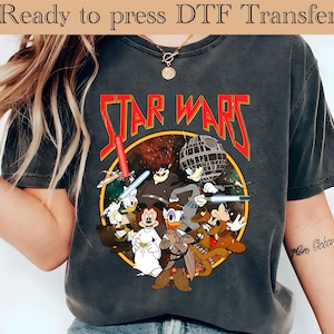 Disney Star Wars Mickey And Friends DTF Transfer, Star Wars Group Dtf, Star Wars Characters dtf, Star Wars Land, Disneyland Trip DTF