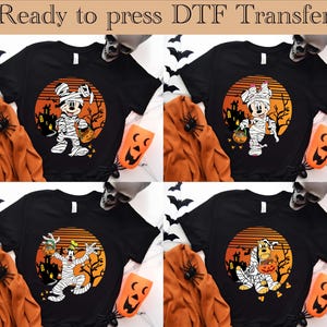 Disney Mickey And Friends Halloween DTF, Mickey Halloween Ready To Press, Mickey Mouse DTF Transfer, Disney Shirt,Mickey Mouse Halloween dtf