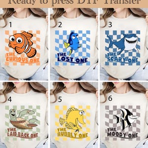 Finding Nemo Characters DTF, Finding Nemo Ready To Press, Finding Nemo Heat Transfer, Finding Dory Dtf, Nemo And Dory DTF