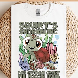 Squirt&#39;s Snorkeling DTF, Finding Nemo Ready To Press, Finding Nemo Heat Transfer, Finding Dory Dtf, Disney Ready To Press, Nemo And Dory DTF