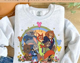 ディズニー『ズートピア』プレス準備完了、ニック・ワイルドとジュディ・ホップスのDTFトランスファー、ディズニー『ズートピア』カップルのDTF、ディズニーファミリー旅行トランスファー、ズートポリス