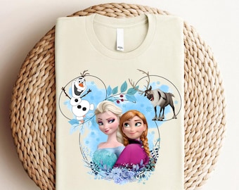 Gefrorene DTF Transfers, Disney bereit zum Pressen, Elsa Anna Olaf Transfer, Mädchenreise Heat Transfer, Cute Disney DTF, Disney Familienurlaub Transfer