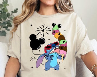 Stitch Mickey Ears Ready To Press, Disney Heat Transfer, Disney Summer DTF, Family Vacation Transfer,Disneyworld DTF,Disneyland DTF Transfer
