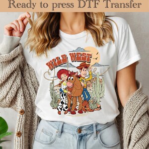 Toy Story Ready To Press, Disney DTF Transfer, Woody DTF, Buzz Heat Transfer, Disneyland Family Vacation DTF, Disney Friends Ready To Press