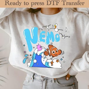 Finding Nemo Family DTF, Finding Nemo Ready To Press, Finding Nemo Heat Transfer, Finding Dory Dtf, Disney Ready To Press, Nemo And Dory DTF