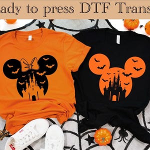 Disney Mickey Halloween DTF, Mickey Halloween Ready To Press, Retro Mickey Mouse DTF Transfer, Disney Shirt, Mickey Mouse Halloween dtf