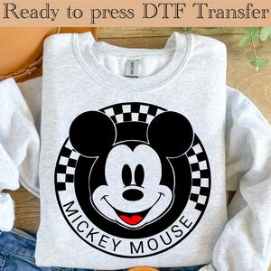 Mickey Mouse DTF, Mickey Mouse Heat Transfer, Disneyworld DTF Transfer, Disneyland Ready to Press, Mickey DTF Transfers, Disney Gifts