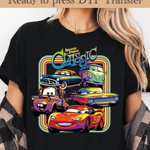 Cars Lightning Mcqueen Classic Ready to press, Mcqueen DTF, Disney DTF Transfers, Cars Heat Transfer, Lightning McQueen and Friends DTF