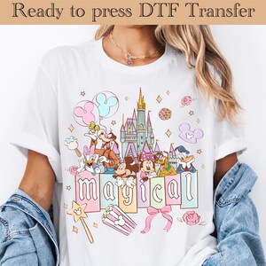 Disney Magical Ready To Press,Magic Castle dtf, Family Vacation Transfers, Family 2025 Trip DTF,Disneyland Heat Transfer,Vacation Mode dtf