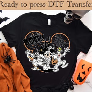 Disney Mickey Mummy Halloween DTF, Mickey Halloween Ready To Press, Retro Mickey Mouse DTF Transfer, Disney Shirt,Mickey Mouse Halloween dtf