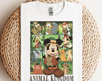Camiseta Disney Mickey y sus amigos Safari DTF, Camiseta Disney Reino Animal DTF, Camiseta Disney Safari Trip DTF, Camiseta Mickey y sus amigos Salvaje, Camiseta Reino Animal