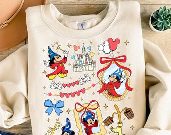 Mickey Fantasia Sorcerer pronto para impressão, transferências Disney Fantasmic DTF, transferências Mickey Mouse Magic Wizard DTF, camiseta Mickey Magic Wizard