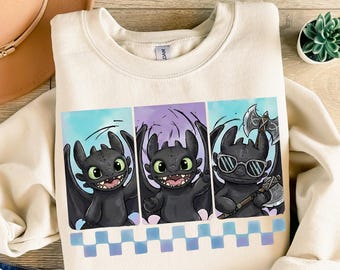 Toothless Ready To Press, Epic Universe Toothless DTF Transfer, How to Train Your Dragon DTF, Disney Night Fury Shirt, Family Vacation Shirt
