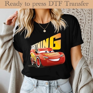 Cars Lightning Mcqueen Ready to press, Mcqueen DTF, Disney DTF Transfers, Cars Heat Transfer, Lightning McQueen and Friends DTF