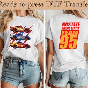 Cars Ready to press - Cars Movie Transfers, Mcqueen DTF, Disney DTF Transfer, Cars Transfer, Lightning McQueen and Friends DTF