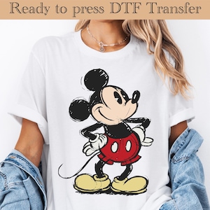 Mickey Mouse Disneyland DTF,Mickey Mouse Heat Transfer, Disneyworld DTF Transfer,Disneyland Ready to Press,Mickey DTF Transfers,Disney Gifts
